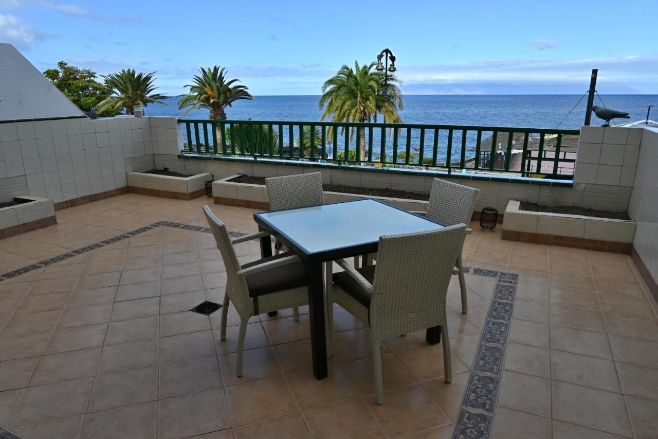 1St Line Sea View - Plaza Apartment Puerto de Santiago  Ngoại thất bức ảnh